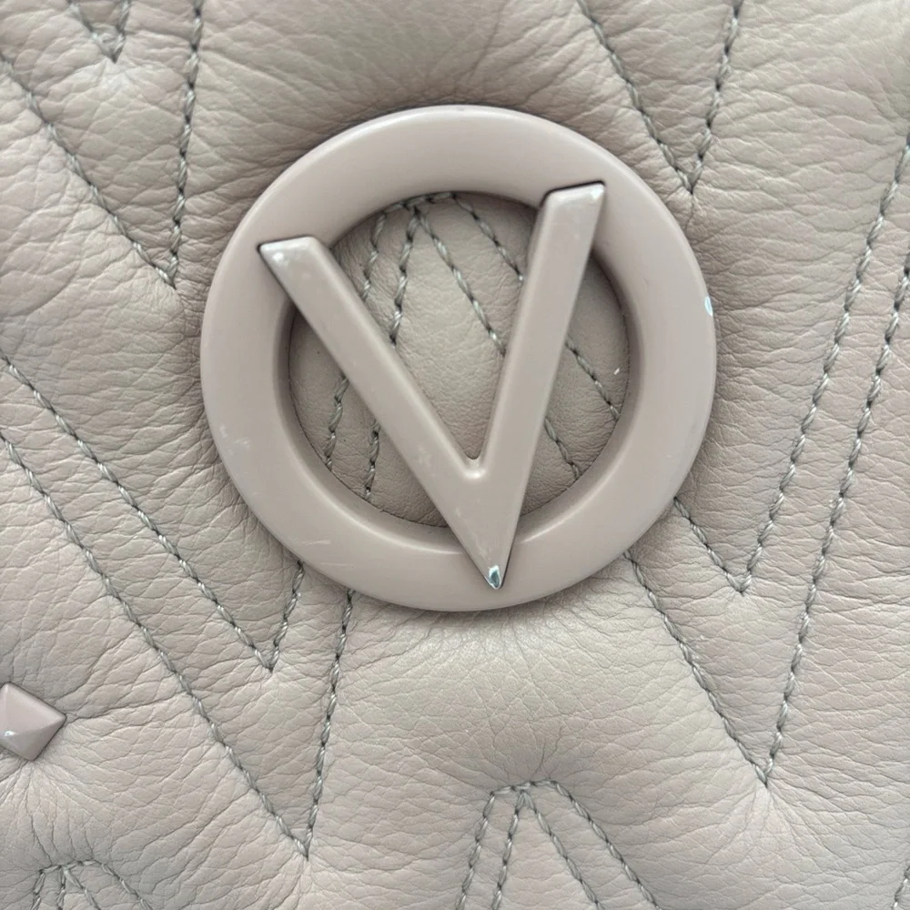 Valentino By Mario Valentino Beige‎ Quilted Crossbody Bag